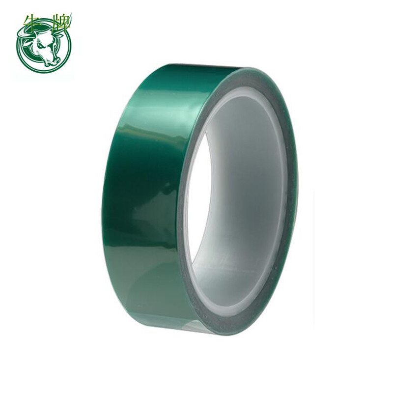 green color backing PET heat resistant silicone tape adhesive tapes