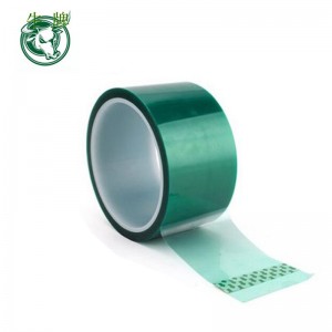 Heat-resistant PET High Temperature Green Masking Shielding Tape For PCB Solder Plating Insulation Protection tape
