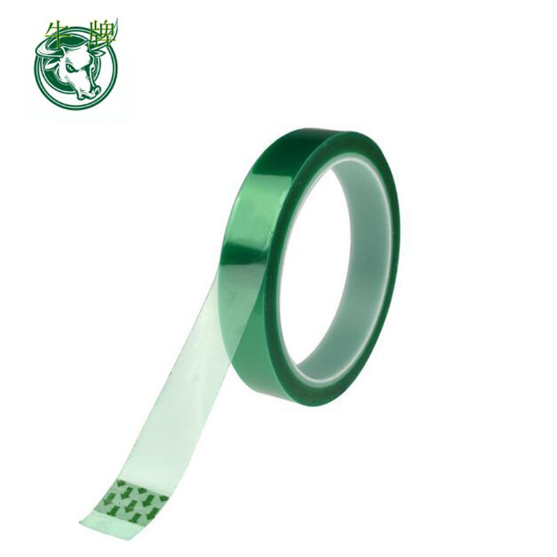 Heat-resistant PET High Temperature Green Masking Shielding Tape For PCB Solder Plating Insulation Protection tape