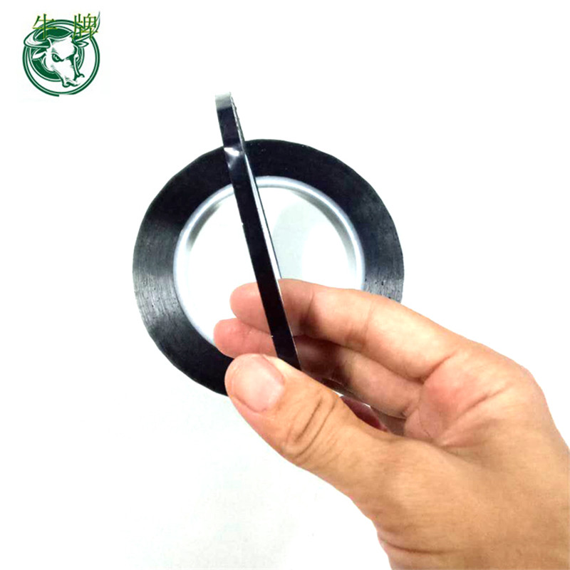 pet tape with rubber adhesive hot sale cheap price High quality black single side SMT splice tapes