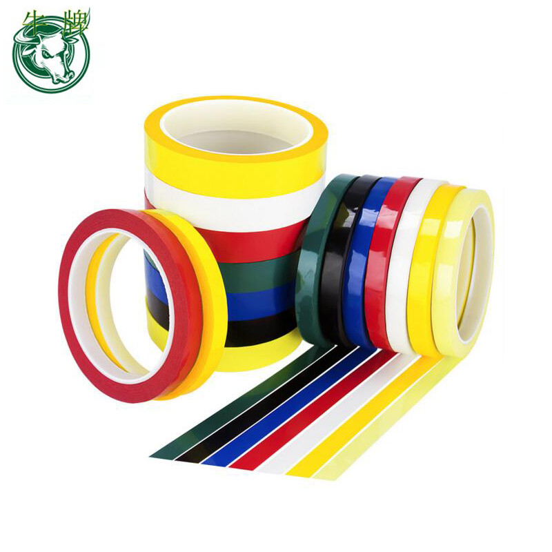 Anti-aging mylar polyester film black polyester tape for Power Switch