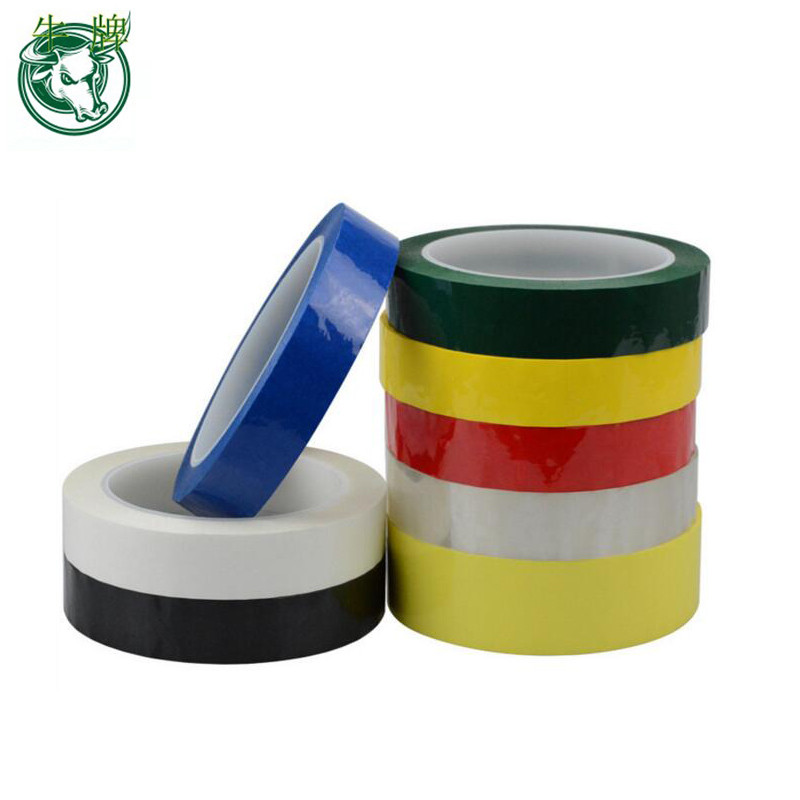 Anti-aging mylar polyester film black polyester tape for Power Switch