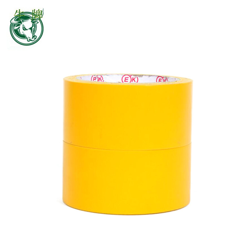 PVC red or yellow single sieded warning floor marking tape